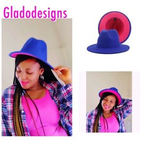 Unisex Fedora Hat two tone fedora hat cowboy hat